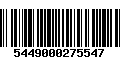 Código de Barras 5449000275547