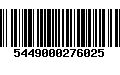 Código de Barras 5449000276025