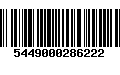 Código de Barras 5449000286222