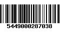 Código de Barras 5449000287038