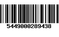 Código de Barras 5449000289438