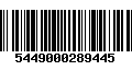 Código de Barras 5449000289445