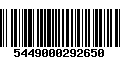 Código de Barras 5449000292650