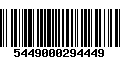 Código de Barras 5449000294449