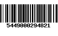 Código de Barras 5449000294821