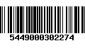 Código de Barras 5449000302274