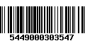 Código de Barras 5449000303547