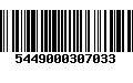 Código de Barras 5449000307033