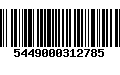 Código de Barras 5449000312785