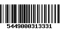 Código de Barras 5449000313331