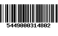 Código de Barras 5449000314802