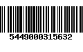 Código de Barras 5449000315632