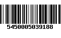 Código de Barras 5450005039188