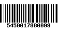 Código de Barras 5450017880099