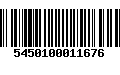 Código de Barras 5450100011676