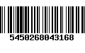 Código de Barras 5450268043168