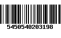 Código de Barras 5450540203198