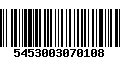 Código de Barras 5453003070108