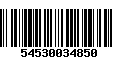 Código de Barras 54530034850