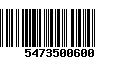 Código de Barras 5473500600