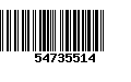 Código de Barras 54735514