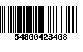 Código de Barras 54800423408