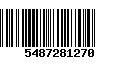 Código de Barras 5487281270