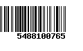 Código de Barras 5488100765