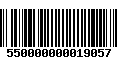 Código de Barras 550000000019057