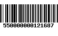 Código de Barras 550000000121687