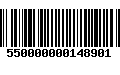 Código de Barras 550000000148901