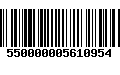 Código de Barras 550000005610954