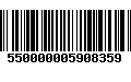 Código de Barras 550000005908359