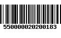 Código de Barras 550000020200183