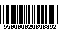 Código de Barras 550000020898892