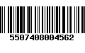 Código de Barras 5507408004562