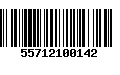 Código de Barras 55712100142