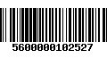 Código de Barras 5600000102527