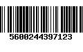 Código de Barras 5600244397123