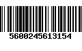 Código de Barras 5600245613154