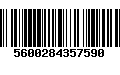 Código de Barras 5600284357590