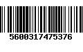 Código de Barras 5600317475376