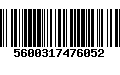 Código de Barras 5600317476052