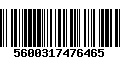 Código de Barras 5600317476465