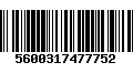 Código de Barras 5600317477752