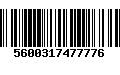 Código de Barras 5600317477776
