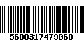 Código de Barras 5600317479060