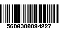 Código de Barras 5600380894227