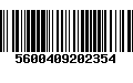 Código de Barras 5600409202354