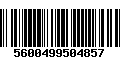 Código de Barras 5600499504857